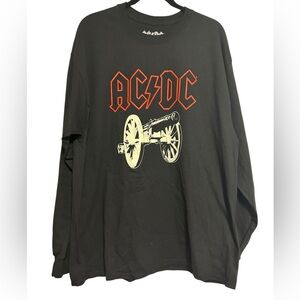 AC/DC Band Tee Long Sleeve XL Black For Those About To Rock We Salute You Sz XL